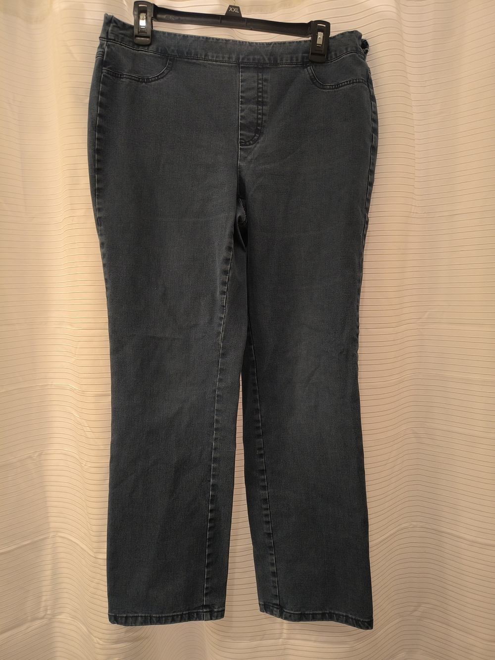 Isaac Mizrahi Straight-Leg Jeans in Dark Blue